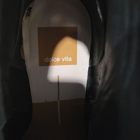 DOLCE VITA Yuri Perforated booties. Classic preppy Dark gray and camel sz 9.5 - Picture 10 of 11